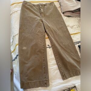 Pilcro Cropped Wide Leg Jeans